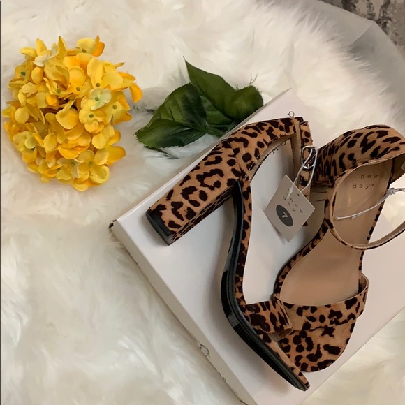Shoes - New! Ema Leopard Print Block Heel Sz 6 1/2